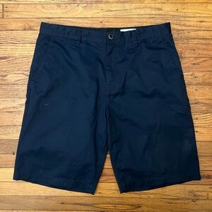 Volcom Men's Navy Flat Front Shorts